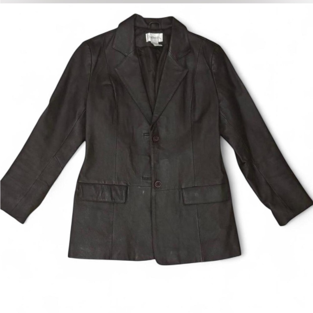 Chadwick’s genuine leather blazer style jacket